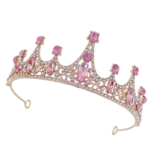 TOKIDNY Diadem Strass Krone Haarreif für Mädchen Kristall Stirnband in Goldrosa Prinzessinnen Kopfschmuck für Geburtstagsfeier Hochzeit Fotografie und Bühnenauftritte TOKIDNY Diadem Strass Krone Haarreif für Mädchen Kristall Stirnband in Goldrosa Prinzessinnen Kopfschmuck für Geburtstagsfeier Hochzeit Fotografie und Bühnenauftritte von TOKIDNY