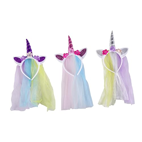 TOKIDNY Bunter Einhorn Haarreif Für Modisches Kopfband Für Karneval Tanzpartys Und Kostüme Fantasievolle Kopfbedeckung Für ädchen Und Jungen CW7203 von TOKIDNY