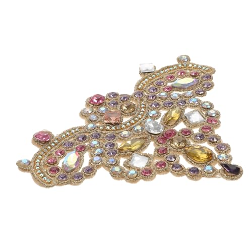 TOKIDNY Glitzer Strass Bügelmotiv mit Hotfix Kleber Aufbügelflicken für DIY Kleidung Schuhe Taschen Dauerhaft Haftend Modische Applikation für Textilien und Accessoires von TOKIDNY