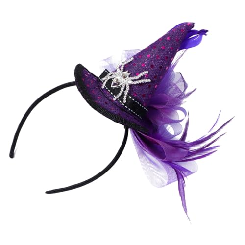 TOKIDNY Halloween Haarreif Hexenhut mit Spinnenmotiv Party-Accessoire für Mädchen Leicht und Bequem für Kostüm und Kinderpartys TOKIDNY Halloween Haarreif Hexenhut mit Spinnenmotiv Party-Accessoire für Mädchen Leicht und Bequem für Kostüm und Kinderpartys von TOKIDNY