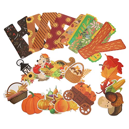TOKIDNY Herbstliche Thanksgiving Party Dekoration Papier Ausschnitte für Klassenzimmer Pinnwand mit Truthahn Bunte Herbst Designs für Festliche Bulletin Board Verschönerung TOKIDNY Herbstliche Thanksgiving Party Dekoration Papier Ausschnitte für Klassenzimmer Pinnwand mit Truthahn Bunte Herbst Designs für Festliche Bulletin Board Verschönerung von TOKIDNY