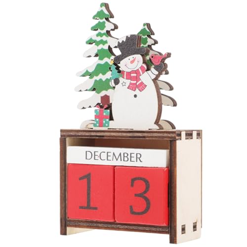 TOKIDNY Holz Adventskalender Schneemann mit Drehbaren Blöcken Verstellbarer Weihnachtscountdown Klassische Weihnachtsdekoration Langlebiges DIY Festlicher Tischschmuck TOKIDNY Holz Adventskalender Schneemann mit Drehbaren Blöcken Verstellbarer Weihnachtscountdown Klassische Weihnachtsdekoration Langlebiges DIY Festlicher Tischschmuck von TOKIDNY