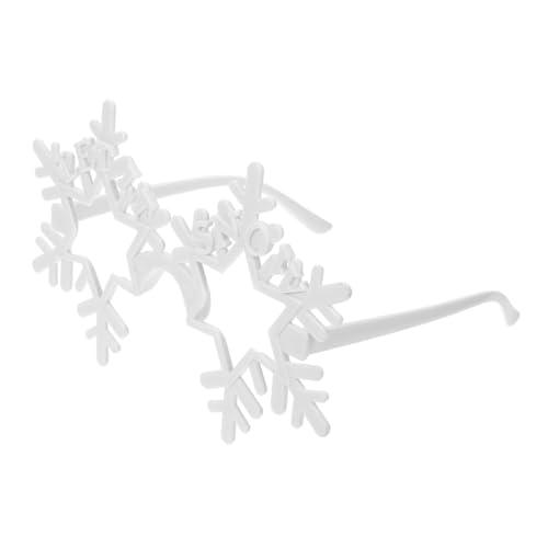 TOKIDNY Randlose Schneeflocken-brille Party-sonnenbrille Leichtes Unisex-design Modisches Brillen-accessoire für Winter Neujahrsfeiern Fotorequisite von TOKIDNY