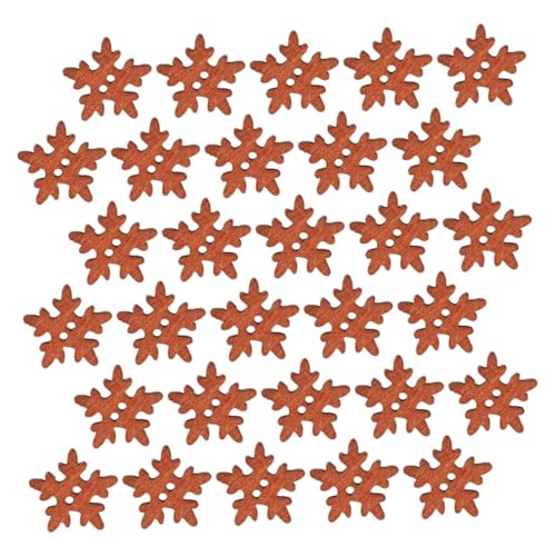 TOKIDNY Schneeflocken Aus Holz 50 Knöpfe Für Weihnachtsdekoration Heimschmuck Und Kreative Projekte TOKIDNY Schneeflocken Aus Holz 50 Knöpfe Für Weihnachtsdekoration Heimschmuck Und Kreative Projekte von TOKIDNY