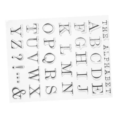 TOKIDNY Transparente Silikonstempel Alphabet Stempel für Scrapbooking DIY Kartenherstellung und Journaling Vielseitig Einsetzbar Einfache Handhabung Präzise Platzierung Kreative TOKIDNY Transparente Silikonstempel Alphabet Stempel für Scrapbooking DIY Kartenherstellung und Journaling Vielseitig Einsetzbar Einfache Handhabung Präzise Platzierung Kreative von TOKIDNY