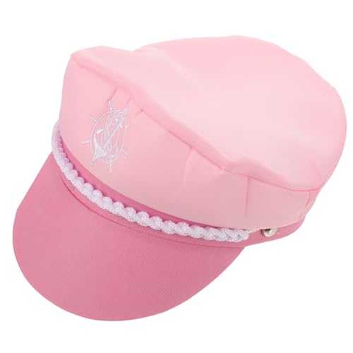 TOKIDNY Verstellbare Kapitänsmütze in Rosa Matrosenhut für Mädchen Leichter Dekorativer Segelhut für Cosplay Party Urlaub und Yacht ausflüge TOKIDNY Verstellbare Kapitänsmütze in Rosa Matrosenhut für Mädchen Leichter Dekorativer Segelhut für Cosplay Party Urlaub und Yacht ausflüge von TOKIDNY