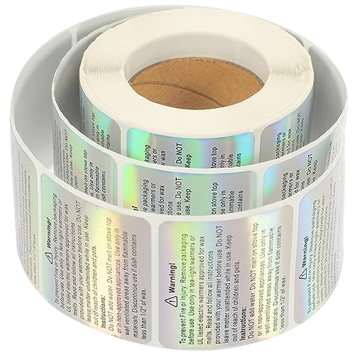 TOKIDNY Warnaufkleber Für Kerzen Selbstklebende Für Wachsschmelzen Warnetiketten Für Kerzengläser DIY Set Mit 1 Rolle TOKIDNY Warnaufkleber Für Kerzen Selbstklebende Für Wachsschmelzen Warnetiketten Für Kerzengläser DIY Set Mit 1 Rolle von TOKIDNY