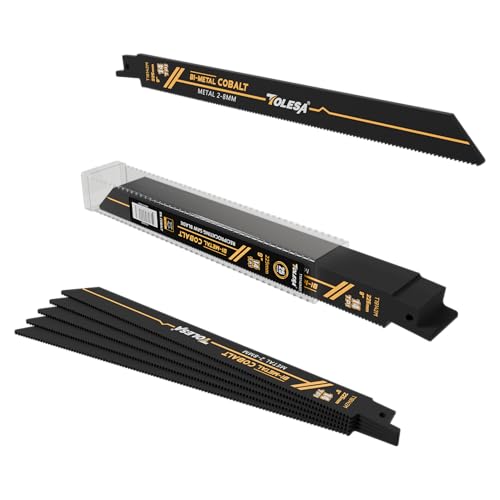 TOLESA 25 tlg Säbelsägeblätter 225mm, 14TPI Bi-Metall Sägeblatt für Metall, Säbelsäge Metallrohr Schneiden TOLESA 25 tlg Säbelsägeblätter 225mm, 14TPI Bi-Metall Sägeblatt für Metall, Säbelsäge Metallrohr Schneiden von TOLESA
