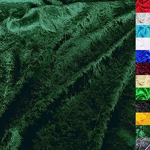 TOLKO 10m Pannesamt Meterware | Stretch Samt für Vorhänge Gardinen Bühne Kostüm Samtkleid Rock | Stoffe zum Nähen Dekorieren glänzender Samtstoff Dekostoff 145cm breit (Dunkel Grün) TOLKO 10m Pannesamt Meterware | Stretch Samt für Vorhänge Gardinen Bühne Kostüm Samtkleid Rock | Stoffe zum Nähen Dekorieren glänzender Samtstoff Dekostoff 145cm breit (Dunkel Grün) von TOLKO