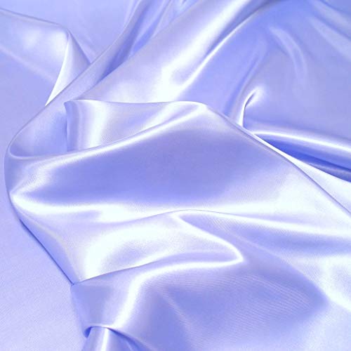 TOLKO Glanz Satin | Modestoff Dekostoff Kostümstoff Stoffe zum Nähen Meterware Dekorieren | Gardinenstoff Vorhangstoff Hochzeitsstoff Glitzer Satinstoffe/Nähstoffe 110cm breit (Flieder) von TOLKO