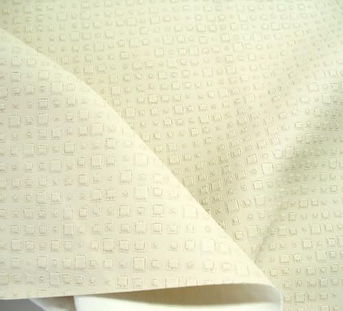 TOLKO 1m Lederimitat mit Rindsleder Optik | weiche Premium Meterware | Stuhl Bank Sessel Sofa Sitzbezug 140cm breit | Kunstleder Bezugstoff Polsterstoff Polsterbezug Möbelstoff (Beige) von TOLKO
