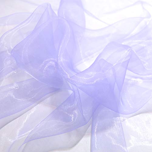 TOLKO 1m Organza Stoffe zum Nähen Meterware | Hauch Zart, Fein, Durchsichtig | zum Dekorieren Basteln 145cm breit | leichter Glanz Stoff für Gardine Vorhänge Tischdecken Deko Schals (Orchidee) von TOLKO