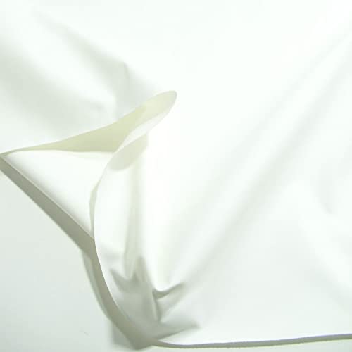 TOLKO 50cm weißer Baumwollstoff Meterware für Gardine Tischdecke Bettwäsche Sonnenschutz | Kleiderstoff Dekostoff Bezugsstoff | weicher Baumwoll-Nesselstoff zum Nähen Dekorieren Basteln 155cm breit von TOLKO