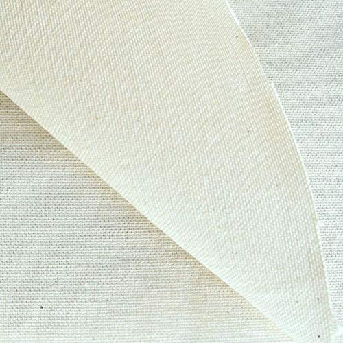 TOLKO Canvas ROH-Baumwolle Stoff | 300cm breit | Schwerer Baumwollstoff naturfarben als Polsterstoff Dekostoff | Stoffe zum Nähen Meterware Baumwolle von TOLKO