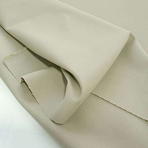 TOLKO Canvas Stoff Meterware | Stoffe zum Nähen Meterware | Robuster Polsterstoff/Bezugsstoff Baumwoll-Segeltuch | 1,5mm dick Reißfest Abriebfest Mittelschwer Segeltuch zum Polstern (Wüsten Khaki) von TOLKO