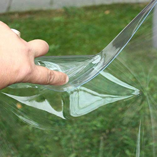 TOLKO Folie transparent 0,5mm | Stabil flexibel Wasserdicht | Klarsichtfolie Meterware | Tischdecke Tischschutz Kunststofffolie Fensterfolie | transparente Folie für Innen und Außen 137cm breit von TOLKO