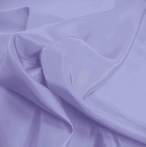 TOLKO Futterstoff Meterware Futter-Taft | Blickdicht knitterarm | universal Stoff Dekostoff Kleiderstoff Hochzeitsstoff Kostümstoff | Stoffe zum Nähen Meterware Dekorieren (Flieder) von TOLKO