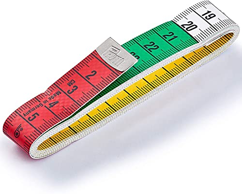 TOLKO Maßband 150 cm lang | stabiles Kunststoff-Gewebe mit farbiger Dezimeter-Einteilung | deutsche Markenqualität | Bandmaß Schneidermaßband Massband | 282121 (Maßband) von TOLKO