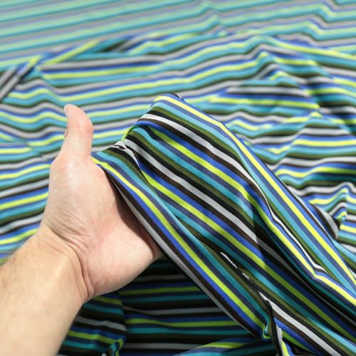 TOLKO weicher super elastischer Schlauch Jersey für Shirt Kleid Rock Bikini Badeanzug | blickdichter Jerseystoff Meterware | edler Kleiderstoff Kostümstoff Modestoff zum Nähen von TOLKO