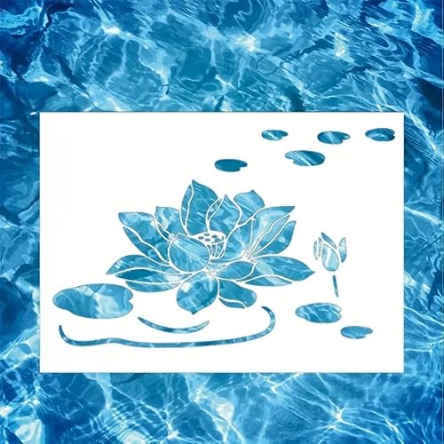 Lotus Wandschablonen, Schablone, wiederverwendbar, Sprühfarbe, Schablonen für Bastelarbeiten, Malerei, Holz, Leinwand, Wände, Holz, Möbeldekorationen, DIY, Scrapbooking Lotus Wandschablonen, Schablone, wiederverwendbar, Sprühfarbe, Schablonen für Bastelarbeiten, Malerei, Holz, Leinwand, Wände, Holz, Möbeldekorationen, DIY, Scrapbooking von TOLOVIS
