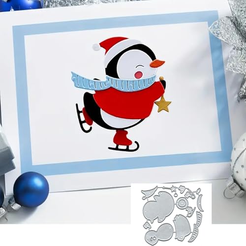 Metall-Stanzformen, Motiv: Frohe Weihnachten, Pinguin, Stern, Schneeflocke, Schal, Grußkarte, Sonnenblumen, Blätter, Stanzschablonen, DIY, Scrapbooking, dekoratives Prägepapier, Scrapbooking, Metall-Stanzformen, Motiv: Frohe Weihnachten, Pinguin, Stern, Schneeflocke, Schal, Grußkarte, Sonnenblumen, Blätter, Stanzschablonen, DIY, Scrapbooking, dekoratives Prägepapier, Scrapbooking, von TOLOVIS