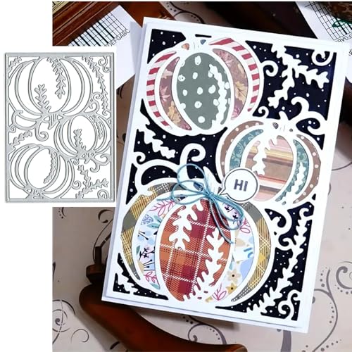 Metall-Stanzformen, Motiv: Weihnachts-Kürbis-Rahmen, Blätter, Sonnenblumen, Blätter, Stanzschablonen, DIY, Scrapbooking, dekoratives Prägepapier, Scrapbooking, Kartenherstellung Metall-Stanzformen, Motiv: Weihnachts-Kürbis-Rahmen, Blätter, Sonnenblumen, Blätter, Stanzschablonen, DIY, Scrapbooking, dekoratives Prägepapier, Scrapbooking, Kartenherstellung von TOLOVIS