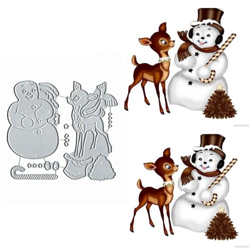 Metall-Stanzformen, Weihnachts-Schneemann, Hirsch, Schneeflocke, Lampe, Stanzschablonen, DIY, Scrapbooking, dekorative Prägepapier, Scrapbooking, Kartenherstellung Metall-Stanzformen, Weihnachts-Schneemann, Hirsch, Schneeflocke, Lampe, Stanzschablonen, DIY, Scrapbooking, dekorative Prägepapier, Scrapbooking, Kartenherstellung von TOLOVIS