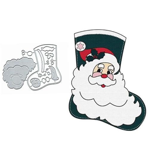 Metall-Stanzformen, Weihnachtsmann, Motiv: Frohe Christams, Stiefel, Snata, Schneeflocke, Stanzschablonen, DIY, Scrapbooking, dekorative Prägung, Papier, Scrapbooking, Kartenherstellung Metall-Stanzformen, Weihnachtsmann, Motiv: Frohe Christams, Stiefel, Snata, Schneeflocke, Stanzschablonen, DIY, Scrapbooking, dekorative Prägung, Papier, Scrapbooking, Kartenherstellung von TOLOVIS