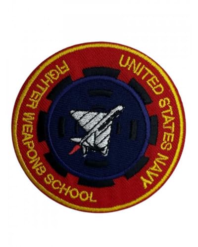 Aufnäher zum Aufbügeln, bestickt – Flugzeug US Navy Fighter Weapons School Aufnäher zum Aufbügeln, bestickt – Flugzeug US Navy Fighter Weapons School von TOMASELLI MERCERIA