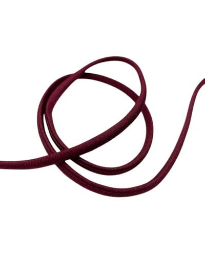 Bordüre Schlauchband Ibiza Bademode genäht Rand elastisch Lycra einfarbig Höhe 5 mm - Bordeaux von TOMASELLI MERCERIA