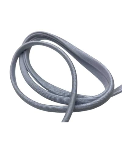 Bordüre Schlauchband Ibiza Bademode genäht Rand elastisch Lycra einfarbig Höhe 5 mm - Hellgrau von TOMASELLI MERCERIA