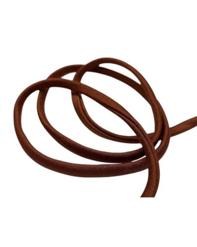 Bordüre Schlauchband Ibiza Bademode genäht Rand elastisch Lycra einfarbig Höhe 5 mm - Rost von TOMASELLI MERCERIA