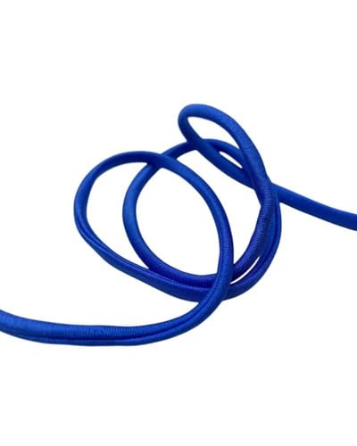 Bordüre Schlauchband Ibiza Bademode genäht Saum Elastische Lycra einfarbig Höhe 5 mm - Hellblau von TOMASELLI MERCERIA