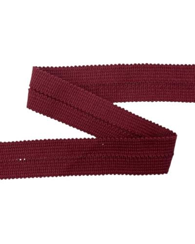 Borte Bordüre Slalom Faltbar Hand Baumwolle Höhe 3 cm - Bordeaux von TOMASELLI MERCERIA