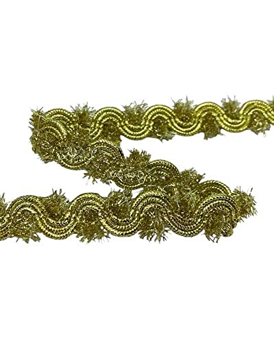 Borte Serpentina Filamente Fransen Gold Lurex Klinge 1,5 cm hoch von TOMASELLI MERCERIA