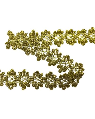 Borte Serpentina Filamente Fransen Gold Lurex Klinge 2,5 cm hoch von TOMASELLI MERCERIA
