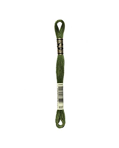 Mouliné Spécial DMC Stickgarn Art. 117 mc Dunkelgrün – 937 von TOMASELLI MERCERIA