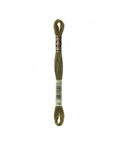 Mouliné Spécial DMC Stickgarn Ref. 117 mc Farbton Grün - 730 von TOMASELLI MERCERIA