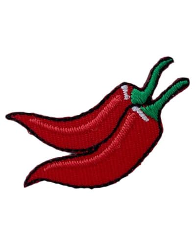 TOMASELLI MERCERIA Aufnäher zum Aufbügeln, bestickt, Gemüse, 3,5 cm, 4,5 cm, Chili TOMASELLI MERCERIA Aufnäher zum Aufbügeln, bestickt, Gemüse, 3,5 cm, 4,5 cm, Chili von TOMASELLI MERCERIA