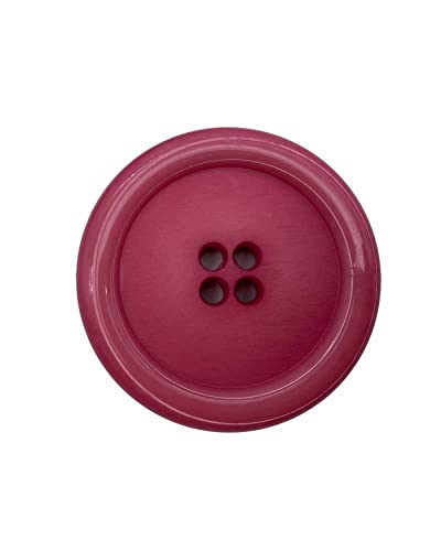 TOMASELLI MERCERIA Großer bunter Knopf Kleidung 5 x 5 cm - Rosa Pink von TOMASELLI MERCERIA