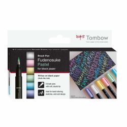 Fudenosuke Brush Pens Pastel Fudenosuke Brush Pens Pastel von Tombow