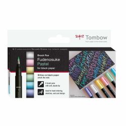 Fudenosuke Brush Pens Pastel 6teilig von Tombow