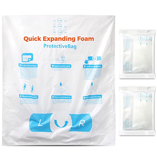 45,7 x 45,7 cm, 2 Stück, TONESPAC Instant-Pack, schnell ausdehnender Schaumstoff, X-200, Verpackungsbeutel für Verpackung und Versand 45,7 x 45,7 cm, 2 Stück, TONESPAC Instant-Pack, schnell ausdehnender Schaumstoff, X-200, Verpackungsbeutel für Verpackung und Versand von TONESPAC