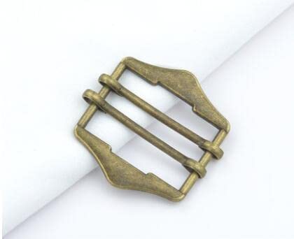 3 Stück/Packung Metall Zwei Schieber Tri-Glide Schnallen für Anzug Weste Schulter Leder Tasche Riemen Gürtelschieber Einstellschnalle von TONGRI