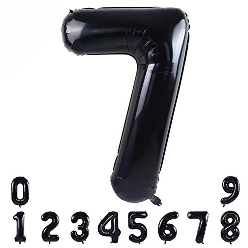 TONIFUL RY6M Number balloon 7 black, Acrylic von TONIFUL