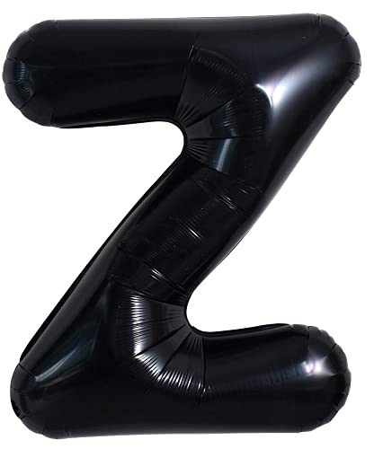 40 Zoll Große Schwarze Z Buchstabe Ballon, Jumbo Helium Folie Mylar Big Alphabet für Geburtstagsfeier, Jubiläum, Valentinstag Zubehör Dekorationen von TONIFUL