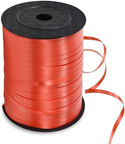 500 Yards Balloon Ribbon Curling Band-Ballon Schnur für Art&Craft Dekor, Geschenkverpackung, Bänder und Bögen für Weihnachten Neujahr Geburtstagsgeschenke (rot) von TONIFUL