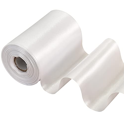 TONIFUL 10cm x 10M weißs band breit geschenkband große schleife satinband für auto Bogen Große Eröffnungszeremonie Schleifen Dach- und Außendekoration Partydekoration Stuhl Hochzeit Der Valentinstag TONIFUL 10cm x 10M weißs band breit geschenkband große schleife satinband für auto Bogen Große Eröffnungszeremonie Schleifen Dach- und Außendekoration Partydekoration Stuhl Hochzeit Der Valentinstag von TONIFUL