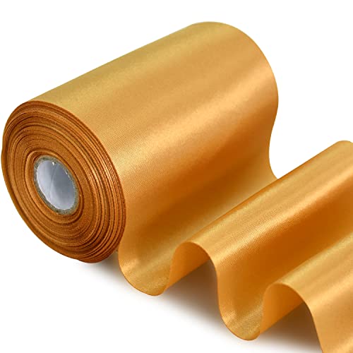 TONIFUL 10cm x 20M Hellgold band breit geschenkband große schleife satinband für auto Bogen Große Eröffnungszeremonie Schleifen Partydekoration Stuhl Hochzeit Der Valentinstag Weihnachten TONIFUL 10cm x 20M Hellgold band breit geschenkband große schleife satinband für auto Bogen Große Eröffnungszeremonie Schleifen Partydekoration Stuhl Hochzeit Der Valentinstag Weihnachten von TONIFUL