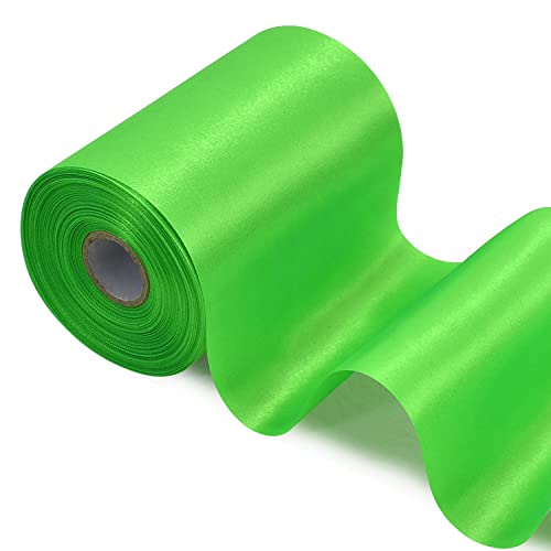 TONIFUL 10cm x 20M Hellgrün band breit geschenkband große schleife satinband für auto Bogen Große Eröffnungszeremonie Schleifen Dach- und Außendekoration Stuhl Hochzeit Der Valentinstag TONIFUL 10cm x 20M Hellgrün band breit geschenkband große schleife satinband für auto Bogen Große Eröffnungszeremonie Schleifen Dach- und Außendekoration Stuhl Hochzeit Der Valentinstag von TONIFUL